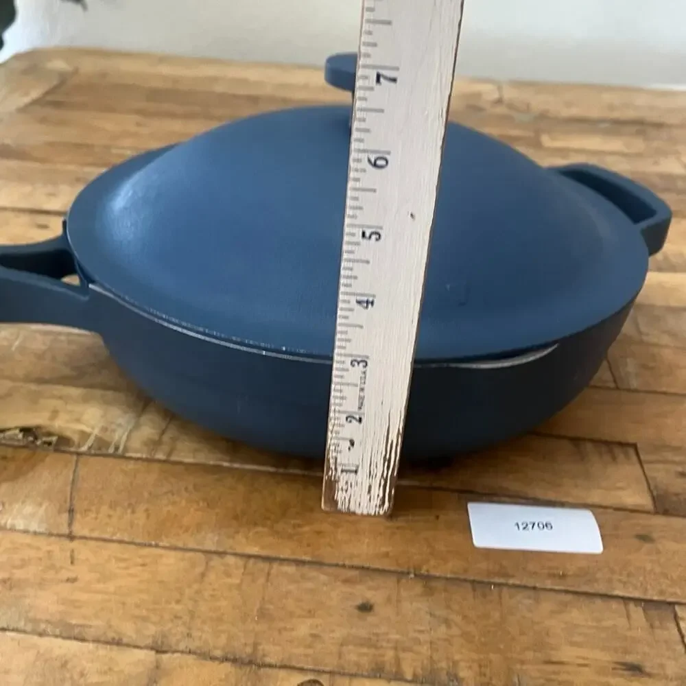 Our Place Always Pan Nonstick Cooking Pan Blue Salt Color Toxin-Free Ceramic